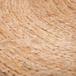 Round Jute Area Rug ? 140 cm Beige ERENCE