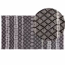 Rug FEHIMLI 80 x 150 cm Leather Black