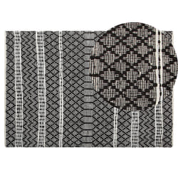 Rug FEHIMLI 140 x 200 cm Leather Black
