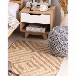 Rug PIRLI 80 x 150 cm Jute Beige