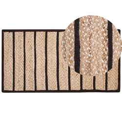 Rug KARADONA 80 x 150 cm Jute Beige