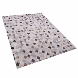 Leather Area Rug 160 x 230 cm Multicolour HIRKA