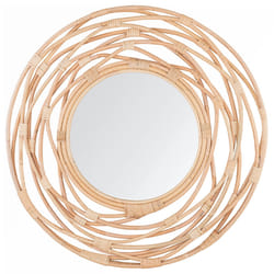 Wall Mirror BURGIS 75 cm 75 cm Rattan Natural