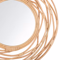 Wall Mirror BURGIS 75 cm 75 cm Rattan Natural