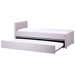 Trundle Bed Fabric MARMANDE 90 x 200 cm (EU Single) Light Grey
