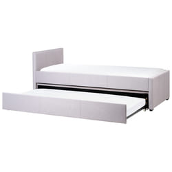 Trundle Bed Fabric MARMANDE 90 x 200 cm (EU Single) Light Grey