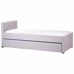 Trundle Bed Fabric MARMANDE 90 x 200 cm (EU Single) Light Grey