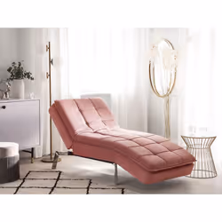 Chaise Longue LOIRET Velvet Pink