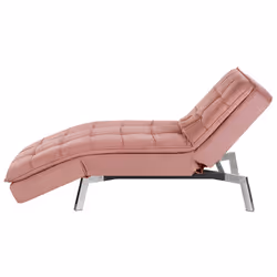 Chaise Longue LOIRET Velvet Pink
