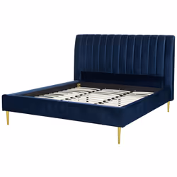 Bed Velvet MARVILLE 180 x 200 cm (EU Super King) Navy Blue - Additional view 5