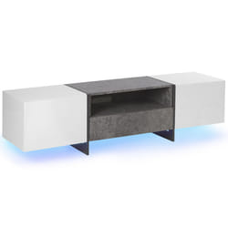 TV Stand LED RUSSEL Grey Concrete Effect