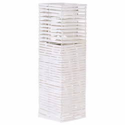 Set of 3 Candle Holders MAROLA 54/34/20 cm White