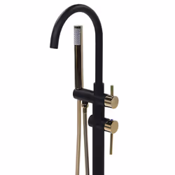 Freestanding Bathtub Faucet TUGELA Black/ Gold
