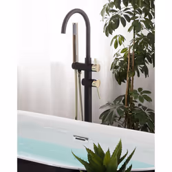 Freestanding Bathtub Faucet TUGELA Black/ Gold - Additional view 5