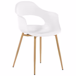 Set of 2 Dining Chairs UTICA White - Additional view 4