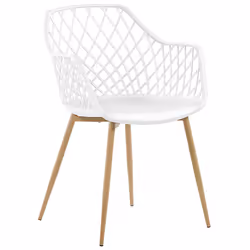 Set of 2 Dining Chairs NASHUA White