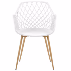 Set of 2 Dining Chairs NASHUA White