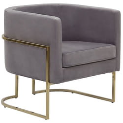 Armchair SIRKKA Velvet Grey