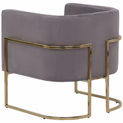 Armchair SIRKKA Velvet Grey - Additional view 4