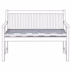 Bench Seat Pad Cushion VIVARA 112 x 54 cm Navy Blue
