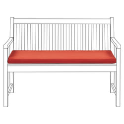 Bench Seat Pad Cushion VIVARA 112 x 54 cm Dark Red