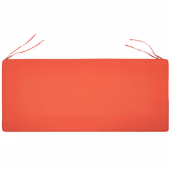 Bench Seat Pad Cushion VIVARA 152 x 54 cm Dark Red