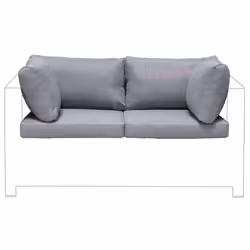 Outdoor Cushion Cover Set MILANO Grey - Additional view 5