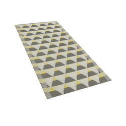 Outdoor Area Rug 60 x 105 cm Grey and Yellow HISAR