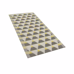 Outdoor Area Rug 60 x 105 cm Grey and Yellow HISAR