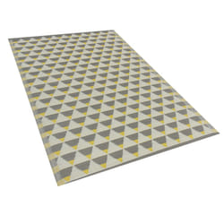 Outdoor Area Rug 120 x 180 cm Grey and Yellow HISAR