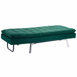 Chaise Longue LOIRET Velvet Emerald Green