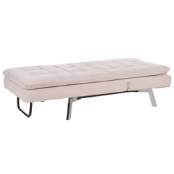 Chaise Longue LOIRET Velvet Beige