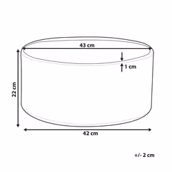 Plant Pot VALTA Stone 43 cm White