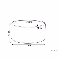 Plant Pot VALTA Stone 35 cm White