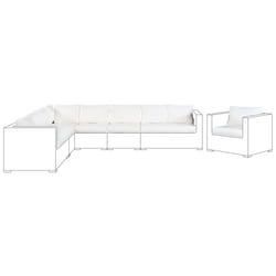 Outdoor Cushion Cover Set XXL Off-White