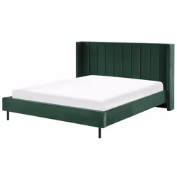 Bed Velvet VILLETTE 180 x 200 cm (EU Super King) Dark Green
