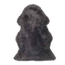 Sheepskin Rug Dark Grey ULURU