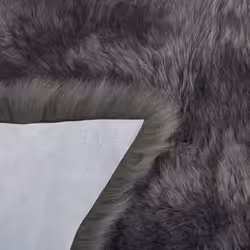 Sheepskin Rug Dark Grey ULURU