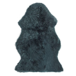 Sheepskin Rug Dark Green ULURU
