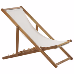 Folding Deck Chair ANZIO Acacia Wood Light Brown