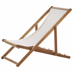 Folding Deck Chair ANZIO Acacia Wood Light Brown