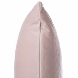 Set of 2 Decorative Cushions PASQUE Velvet 45 x 45 cm Pink Solid