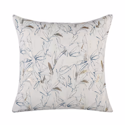 Set of 2 Cushions Floral Pattern 45 x 45 cm Beige ARBOR
