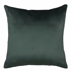 Set of 2 Velvet Cushions Leaf Pattern 45 x 45 cm Emerald Green MISTLETOE