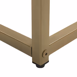 Console Table DELANO Tempered Glass Marble/ Gold