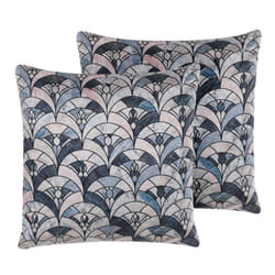 Set of 2 Cushions Scale Pattern 45 x 45 cm Multicolour KOODAL