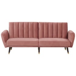 Sofa Bed VIMMERBY Velvet Pink 3 Seater