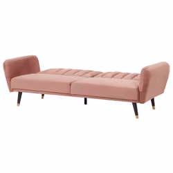 Sofa Bed VIMMERBY Velvet Pink 3 Seater