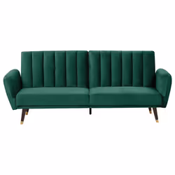 Sofa Bed VIMMERBY Velvet Emerald Green 3 Seater