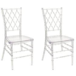 Set of 2 Dining Chairs CLARION Transparent
